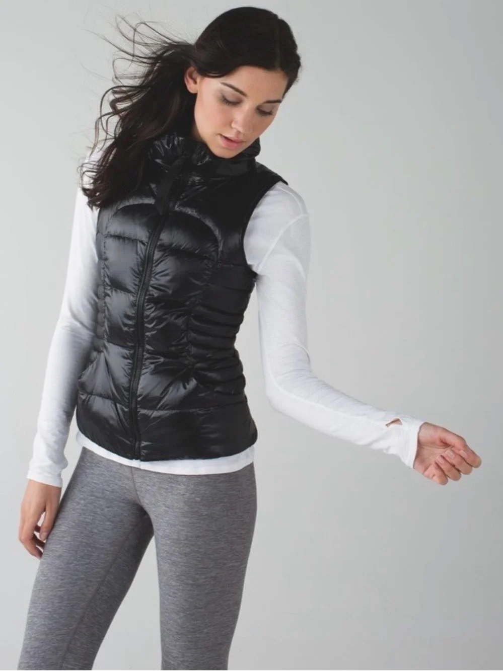 lululemon athletica Black Quilted Puffer Vest
